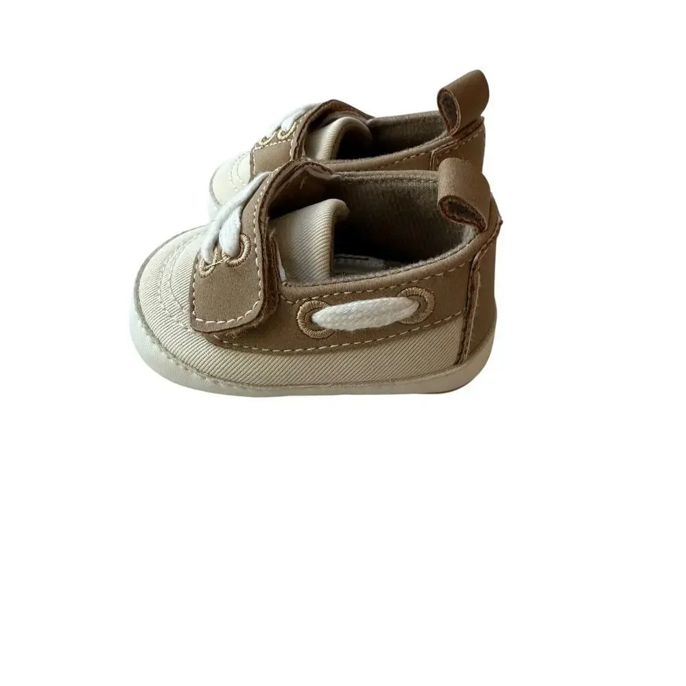 Cat & Jack Toddler's Beige Casual Shoes Canvas Cotton Size 0-3 Months